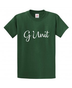 G Unit Classic Unisex Kids and Adults T-Shirt For Music Lovers